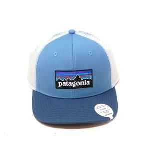 Patagonia  Logo Trucker Hat New Railroad Blue
